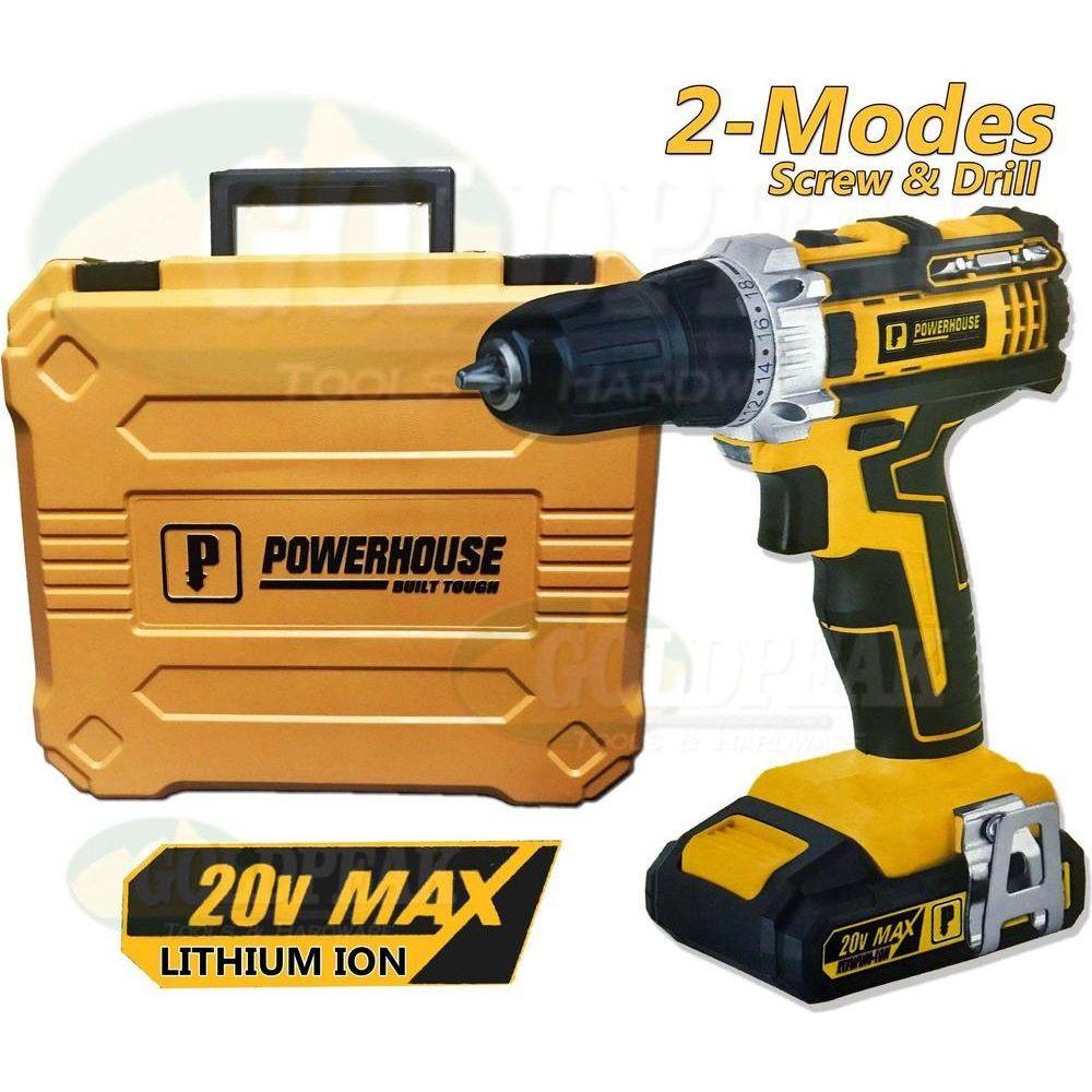 Powerhouse PHBK-20V-CDD (20V) Cordless Drill / Driver - Goldpeak Tools PH Powerhouse Powerhouse PHBK-20V-CDD (20V) Cordless Drill / Driver - Goldpeak Tools PH Powerhouse